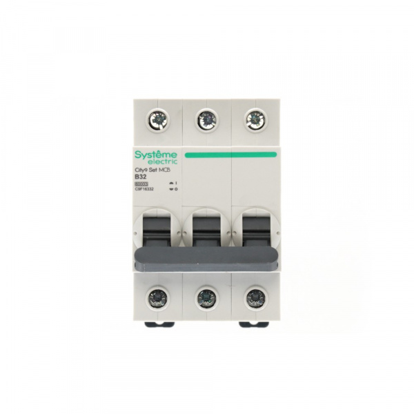 Systeme Electric City9 Set Автоматический выключатель (АВ) B 32А 3P 6kA 400В
