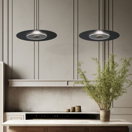 Подвесной светодиодный светильник в стиле лофт 40030/1 LED / черный Eurosvet Kontur