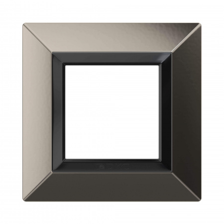 DKC Avanti Никелированный Металл Рамка 2 модуля