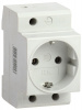 IEK KARAT Розетка РАр10-3-ОПс заземлением на DIN-рейку