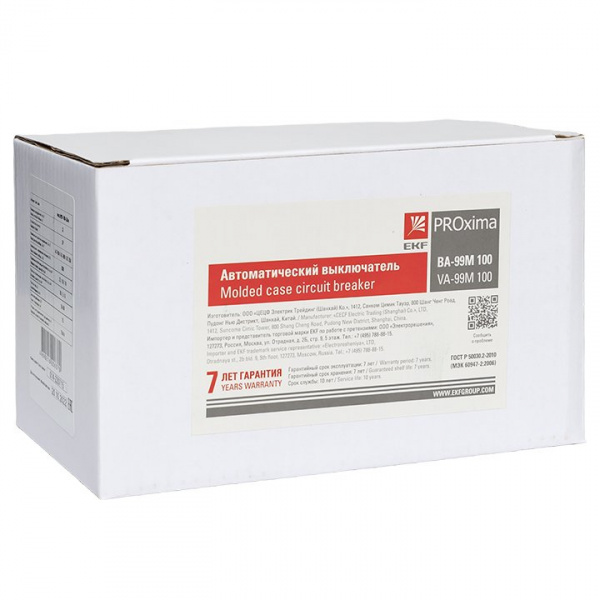 EKF PROxima Автоматический выключатель ВА-99М 100/ 32А 3P 35кА