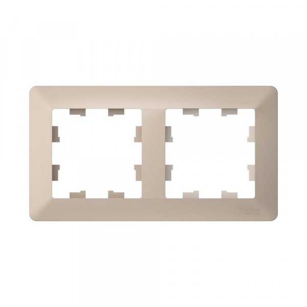 Systeme Electric AtlasDesign Air Песочный/дымчатый белый Рамка 2-ая