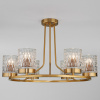 Потолочная люстра со стеклянными плафонами 60127/6 латунь Eurosvet Calle