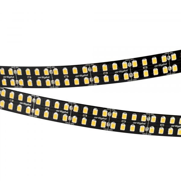 Arlight Лента RT-A320-BLACK-15mm 24V Warm3000 (24 W/m, IP20, 2835, 5m) (высок.эфф.150 лм/Вт)