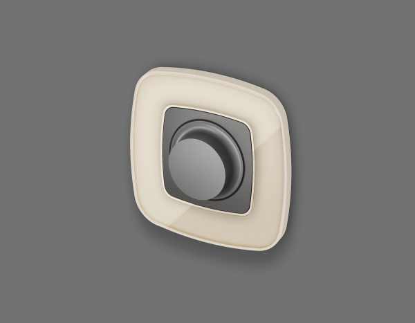 Лицевая панель OMEGA (Антрацит серый) для светорегулятора универсального QUANT OP6555