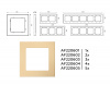 Рамка ALFA Techno (Шампань) 1-ая AF220601
