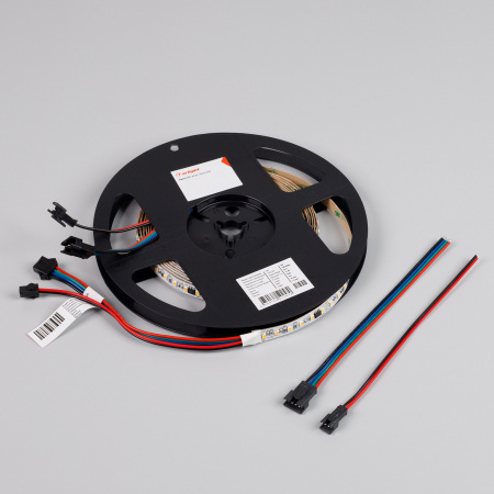 Arlight Светодиодная лента SPI-A120-10mm 24V Warm2700-PX6-BPT (11 W/m, IP20, 2835, 5m) (бегущий огонь)
