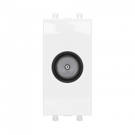 DKC Avanti Розетка оконечная 3 выхода tv 4-2400МГц  для настенного кабель-канала белый