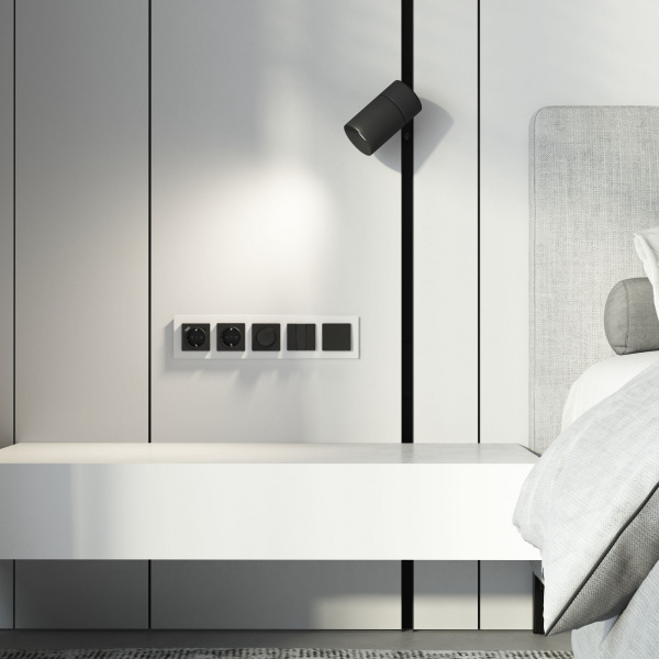 Рамка из стекла на 5 постов Senso белый soft-touch W0053101