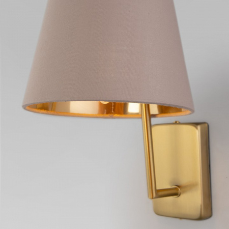 Настенный светильник с тканевым абажуром 60173/1 латунь Eurosvet Topanga