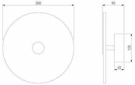 Светодиодный настенный светильник с мраморным рассеивателем 40341 LED латунь Eurosvet Thasos