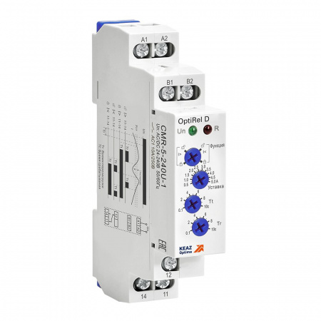 КЭАЗ Реле контроля тока OptiRel D CMR-05-240U-1 50…500мА 10А 1СО 24-240АС/DC