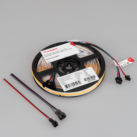 Arlight Лента SPI-COB-X378-12mm 24V White6000-PX63-BPT (7 W/m, IP20, 5m) (бегущий огонь)