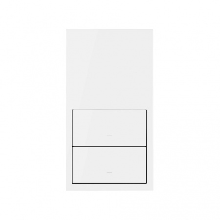 Simon 100 Белый матовый  Кит 2 поста, фронт. 1 рамка вертикальная + 2 клавиши выключателей