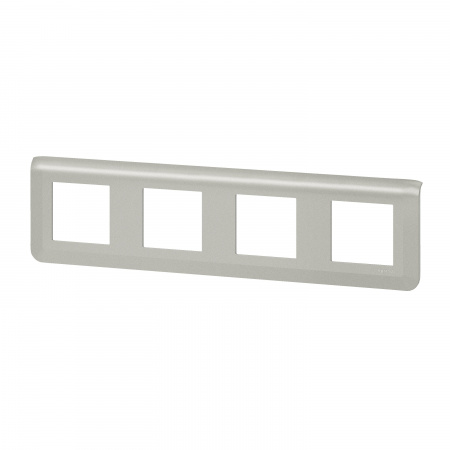 Legrand Mosaiс Рамка - Программа Mosaic - 4Х2 модуля - алюминий