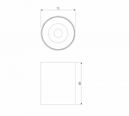 Светильник потолочный светодиодный Primo 12W 3000K латунь 25116/LED Elektrostandard Primo a069413