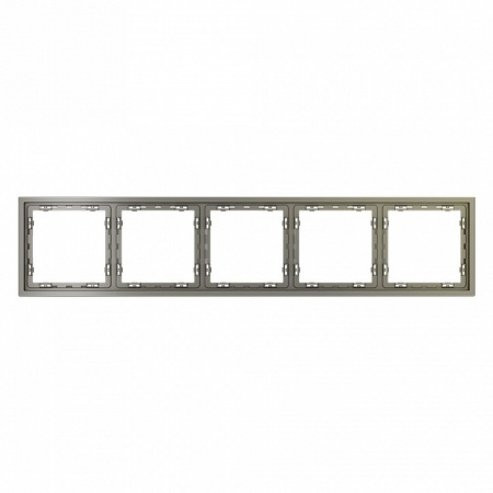 Рамка пластиковая VOLTUM S70 на 5 постов, (шелк)
