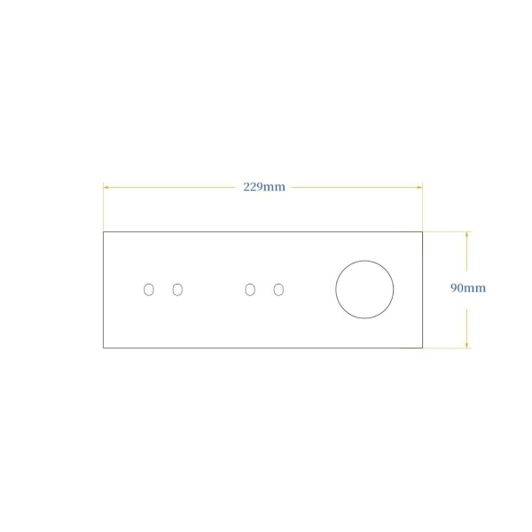 Donel Рамка тройная на 2+2 тумблера + розетка, тип C/D, белый, серия N96 Superfine, DTFLA3220WH
