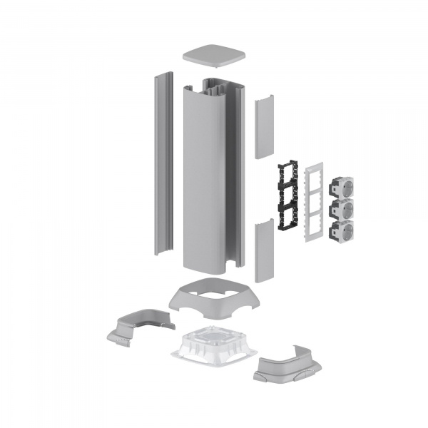 DKC Алюминиевая колонна 0.5 м, цвет темно-серебристый металлик