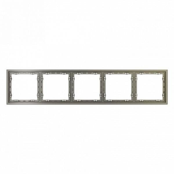 Рамка пластиковая VOLTUM S70 на 5 постов, (шелк)