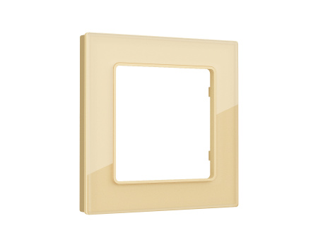 Рамка ALFA Platos (Шампань Стекло органическое) 1-ая AF330601