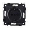 Розетка штепсельная SCHUKO 16A/250 В, черный матовый Kollinger REA-002BM для Aspekt, Eleganz, Reflex