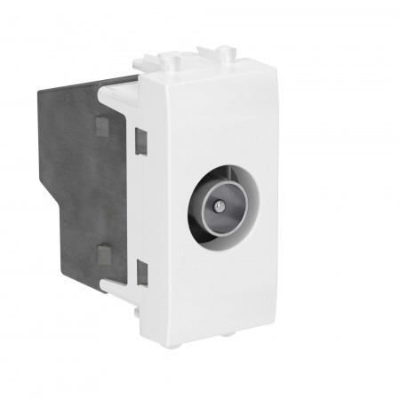 DKC Avanti Розетка оконечная 3 выхода tv 4-2400МГц  для настенного кабель-канала белый