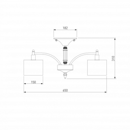 Классическая люстра 60080/5 сатин-никель Eurosvet Adagio