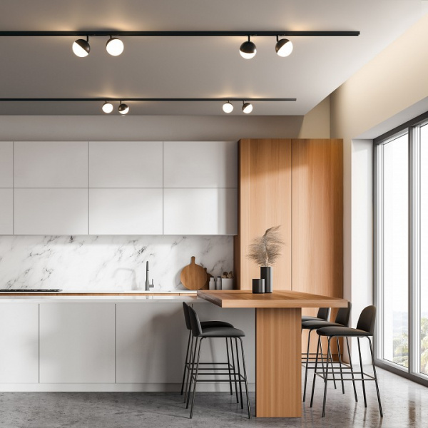 Трековый светодиодный светильник для однофазного шинопровода Glob GX53 Черный Glob GX53 Черный (MRL 1015) однофазный Elektrostandard Glob a053136