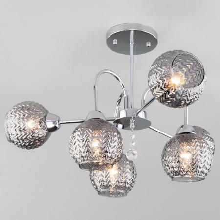 Потолочная люстра с плафонами 30175/6 хром Eurosvet Ottawa