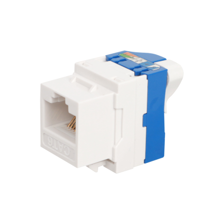 Donel Модуль Keystone Toolless RJ45, cat. 6, UTP, 180 град., белый, DECKTU6180DW