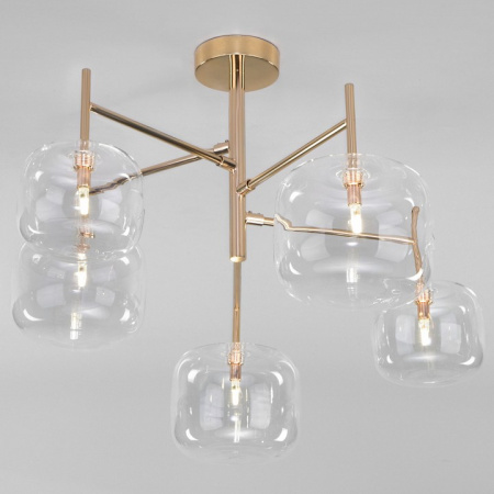 Потолочная люстра в стиле лофт 70128/5 золото Eurosvet Jar