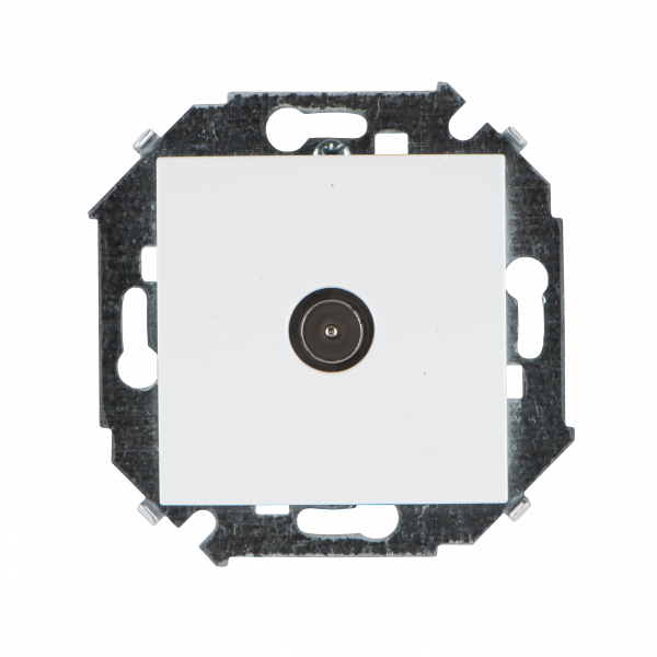 Simon 15 Белая Розетка TV одиночная, винт.зажим