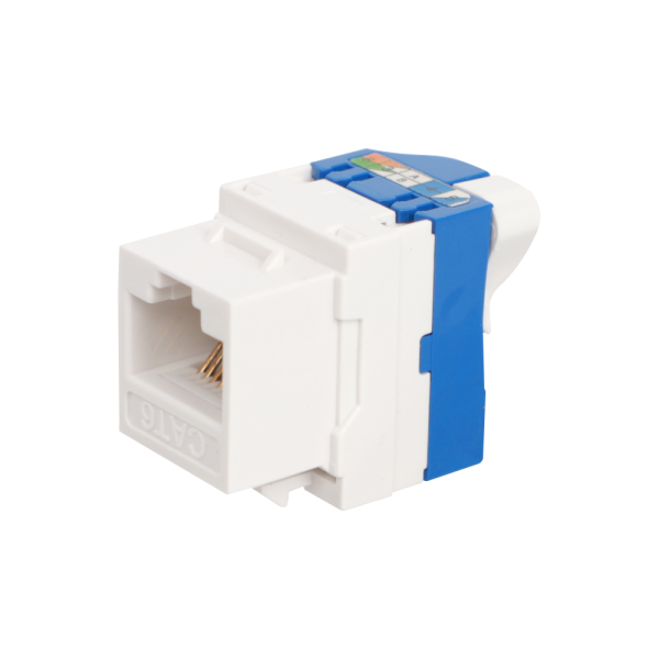 Donel Модуль Keystone Toolless RJ45, cat. 6, UTP, 180 град., белый, DECKTU6180DW