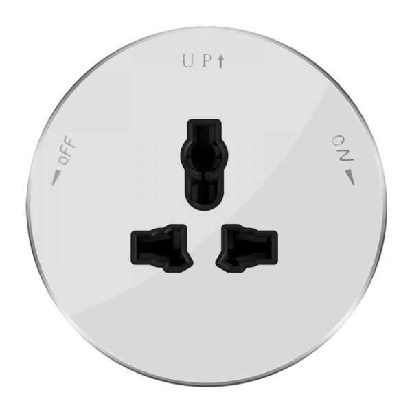 Systeme Electric MultiTrack Розетка универс. круглая 13А/250В Белый