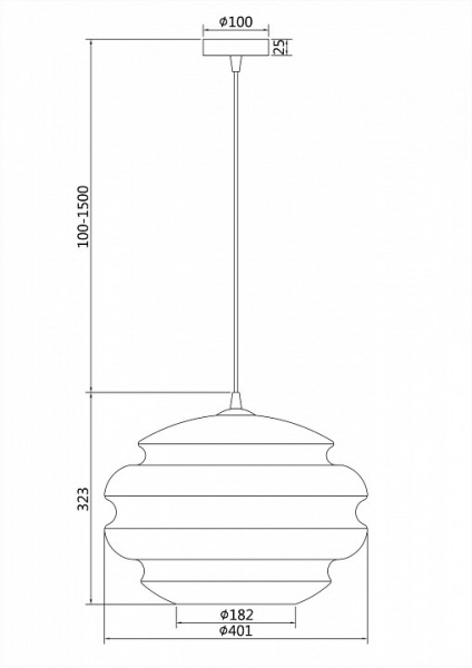 Подвесной светильник P078PL-01SG Maytoni Ruche