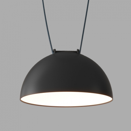 DK5560-BK Cветильник для трека-ремня Belty, серия Flow со светодиодом, D220*H117мм, 48V DC, 24W, RA90, 120°, 4000K, IP20, черный, алюминий