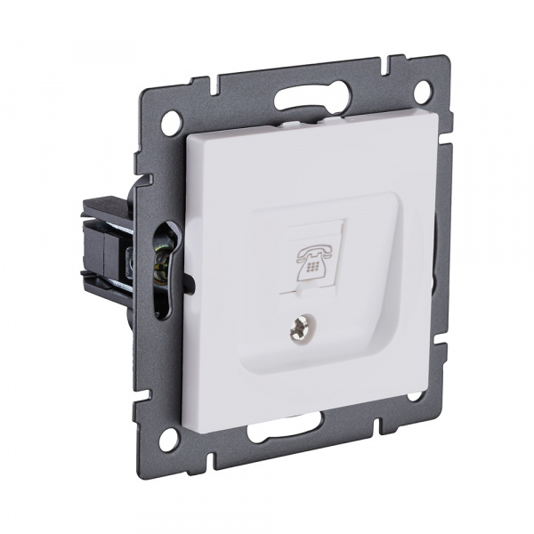 Розетка Ethernet RJ45 Cat.6, белый матовый Kollinger REA-018WM для Aspekt, Eleganz, Reflex