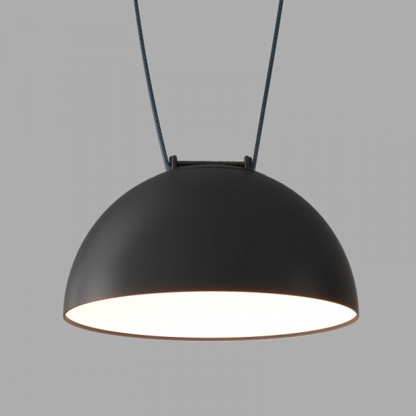 DK5560-BK Cветильник для трека-ремня Belty, серия Flow со светодиодом, D220*H117мм, 48V DC, 24W, RA90, 120°, 4000K, IP20, черный, алюминий