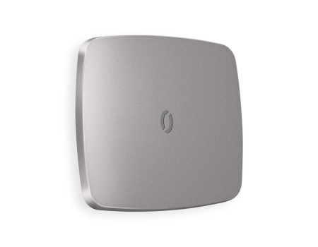 Лицевая панель OMEGA (Сталь матовый) для 1-клавишных выключателей с подсветкой QUANT OP5020