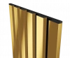 Комплект акуст.панелей, черный войлок, 1200х300х19мм, рейки ЭКОПОЛИМЕР, желтое золото/2шт