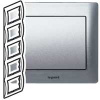 Legrand Galea Life Тертый Алюминий/Brushed Aluminium Рамка 5-ая верт