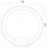 Уличный настенный светодиодный светильник Ring IP54 1710 TECHNO LED белый Elektrostandard Ring a054931