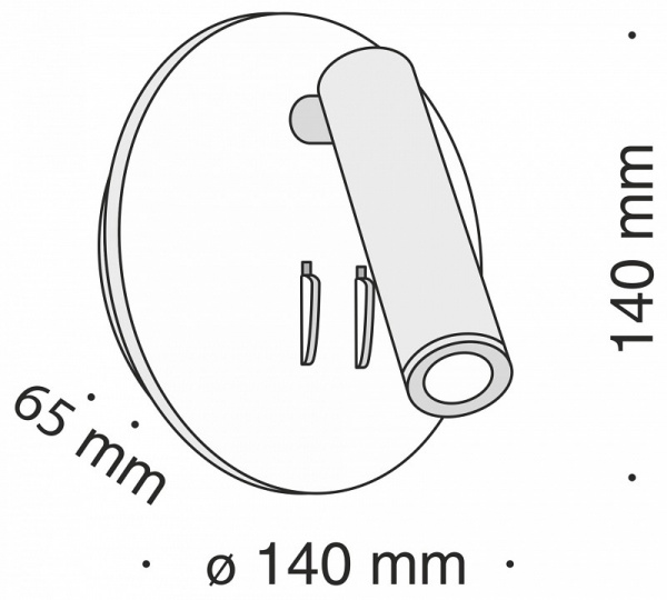 Настенный светильник (бра) C176-WL-01-6W-W Maytoni Ios 176