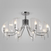 Потолочная люстра со стеклянными плафонами 60135/8 хром Eurosvet Rocco