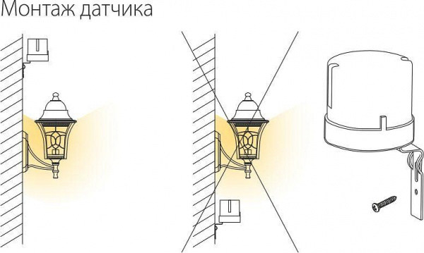 Датчик освещенности 5500W IP44 SNS-L-07 белый Elektrostandard SNS-L a030063 Датчик освещенности 5500W IP44 SNS-L-07 белый Elektrostandard SNS-L a030063