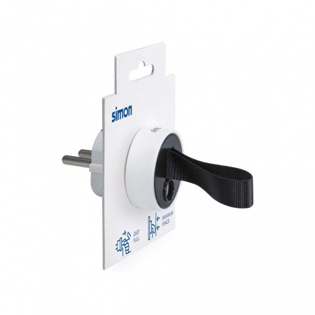 Simon Brico Белый Вилка прямая Schuko 2P+E 16A 250В~ (Euroslot)
