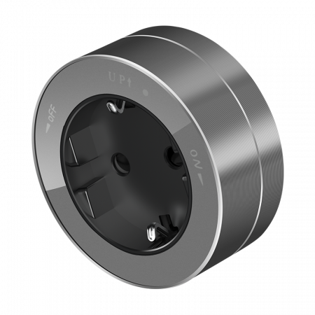 Systeme Electric MultiTrack Графит Розетка 2К+З круглая 16А/250В