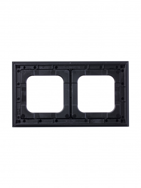 ABB Axcent металл/платина Рамка 2-постовая