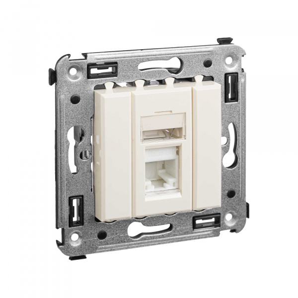 DKC Avanti Ванильная дымка Компьютерная розетка RJ-45 один  категория  6